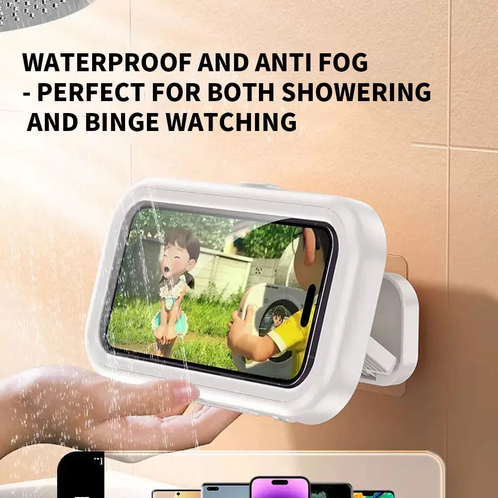 Caja de almacenamiento impermeable para proteger objetos en entornos húmedos mientras miras entretenimiento.